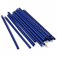 Пружины пластиковые для переплета Agent A4 50 шт 25 мм Синие (8888821250031) z12-2024