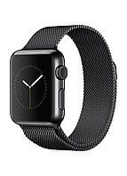 Ремешок Milanese Loop для Apple Watch 38/40mm металлический черный магнитный ARM Series 6 5 4 3 2 1 Black