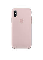 Чехол силиконовый soft-touch Apple Silicone case для iPhone Xs Max розовый Pink Sand z12-2024