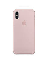 Чохол силіконовий soft-touch Apple Silicone case для iPhone Xs Max рожевий Pink Sand z12-2024