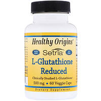 Глутатион Healthy Origins L-Glutathione Setria 500 mg 60 Veg Caps z17-2024