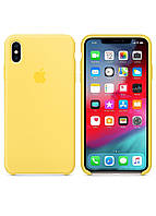 Чехол силиконовый soft-touch Apple Silicone case для iPhone X/Xs желтый Canary Yellow z12-2024
