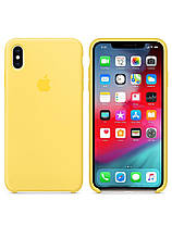 Чохол силіконовий soft-touch Apple Silicone case для iPhone X/Xs жовтий Canary Yellow z12-2024