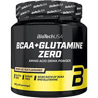 Аминокислота BCAA для спорта BioTechUSA BCAA + Glutamine Zero 480 g 40 servings Peach Ice Tea z18-2024