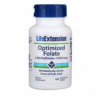 Фолиевая кислота Life Extension Optimized Folate 1000 mcg 100 Veg Tabs z17-2024