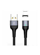 Кабель Lightning to USB Usams U28 1 метр Black (US-SJ326) z12-2024