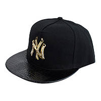 Бейсболка Snapback Beani'qe Gold NY One sizе Чёрный (23237) NB, код: 6503357