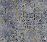 Вінілові шпалери на флізеліновій основі A.S.Creation New Walls 37424-5 Синій-Золотий z12-2024