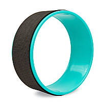 Колесо-кольцо для йоги SP-Sport FI-8374 р-р b-13см Черный-бирюзовый z14-2024