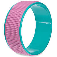 Колесо-кільце для йоги SP-Sport FI-2429 b-14 см, Рожевий-м'ятний z15-2024