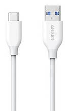 Кабель Anker Powerline Select+ USB-C to USB-A 2.0 - 0.9м White (6579728) z12-2024