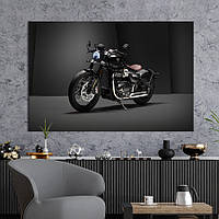 Картина на полотні KIL Art Мотоцикл Triumph Bobber Bonneville 75x50 см (1406-1) z111-2024