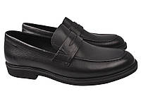 Туфлі лофери чоловічі з натуральної шкіри на низькому ходу колір Чорний Basconi 758-21DT 39 NX, код: 7366827