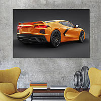Картина на холсте KIL Art Автомобиль Chevrolet Corvette Stingray 51x34 см (1409-1) z111-2024