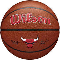 Мяч баскетбольный Wilson NBA Team Composite Chicago Bulls 7 Коричневый (WTB3100XBCHI) z18-2024