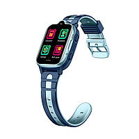 Детские умные GPS часы с видеозвонком Wonlex СT08 Blue (SBWСT08BLUE) z18-2024