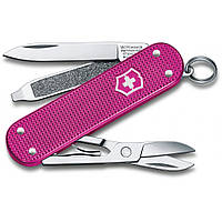 Нож-брелок Victorinox Classic SD Alox Colors Flamingo Party 58 мм, 5 функций, Розовый (0.6221.251G) z15-2024