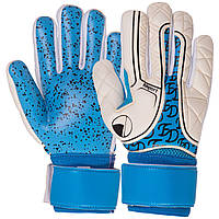 Перчатки вратарские с защитой пальцев Fdsport SP-Sport FB-2004 размер 9 Синий z18-2024