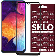 Протиударне захисне 3D скло SKLO Full Glue NEW для Samsung Galaxy A20 / A30 / A30s / A50 / A50 / A50s / M30