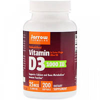 Витамин D Jarrow Formulas Vitamin D3 1000 IU 200 Softgels NX, код: 7517911