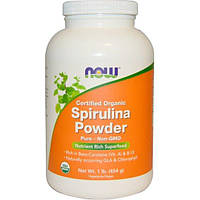 Спирулина NOW Foods Spirulina Powder 454 g 138 servings NX, код: 7518570