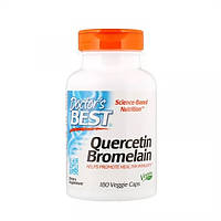 Кверцетин Doctor's Best Quercetin Bromelain 180 Veg Caps NX, код: 7847834