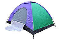 Палатка туристическая 3-х местная кемпинговая Camping Spot 2х1.5х1.1м Сине-зеленый z15-2024