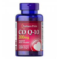 Коензим Puritan's Pride CO Q10 200 mg 120 Softgels NX, код: 8322314