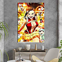 Картина в офис KIL Art Красавица Момо Яойорозу - героиня аниме Моя геройская академия 120x80 см (2an_69)