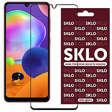 Протиударне Захисне Загартоване Скло SKLO 3D (full glue) для Samsung Galaxy A31 Олеофобне/Тонкое/