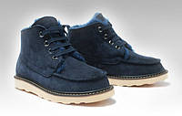 Мужские Ugg David Beckham Boots Dark Blue-69 UGG Темно-синий ( Navy) 43 (12) Мужской Замша (UGG69_43)