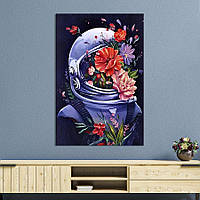 Картина в офіс KIL Art Попарт костюм астронавта з яскравими кольорами 120x80 см (2art_65) z111-2024