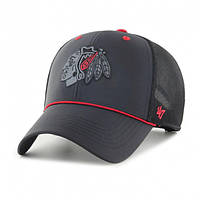 Кепка-тракер 47 Brand NHL Chicago Blackhawks One Size Black/Grey/Red H-BRPOP04BBP-BK z18-2024