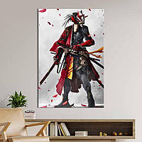 Картина в офис KIL Art Загадочный самурай в маске 120x80 см (2an_87) z111-2024