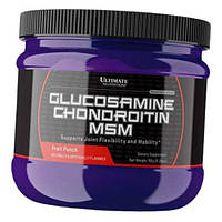 Глюкозамин Хондроитин МСМ Glucosamine Chondroitin MSM Powder Ultimate Nutrition 158г Фруктовый пунш (03090006)