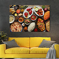 Картина KIL Art Восточные закуски специи и блюда 122x81 см (1533-1) z111-2024