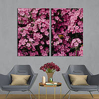 Картина на полотні KIL Art Рожеві квіти флакони 71x51 см (925-2) z111-2024