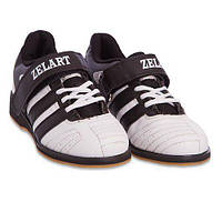 Штанці взуття для важкої атлетики OB-4594 Zelart 39 Біло-чорний (06363041) z15-2024