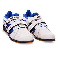 Штангетки взуття для важкої атлетики OB-1266 Zelart 39 Біло-синій (06363042) z15-2024