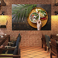 Картина на холсте KIL Art для интерьера в гостиную спальню Азиатская еда 80x54 см (305-1) z111-2024