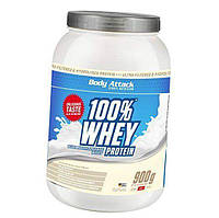 Сывороточный протеин 100% Whey Protein Body Attack 900 г Клубника с белым шоколадом (29251004) z15-2024