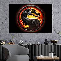 Картина на полотні KIL Art для інтер'єру в вітальню Mortal Kombat 51x34 см (729-1) z111-2024