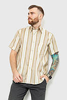 Рубашка мужская в полоску бежево-зеленый 167R0620 Ager L UP, код: 8231511