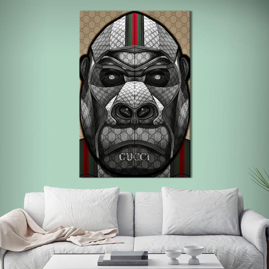 Картина в офіс KIL Art Модна горила Гуччі 120x80 см (2art_175) z111-2024