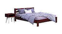 Ліжко дерев'яне Estella Рената Люкс 140х200 Червоне дерево Щит 2Л4 z18-2024