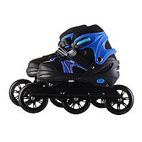 Ролики скоростные Speed Power,колеса 100мм PU (39-42) Синие 581a