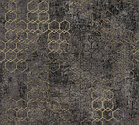 Вінілові шпалери на флізеліновій основі A.S.Creation New Walls 37424-6 Чорний-Золотий z12-2024