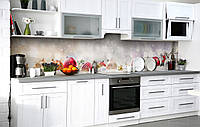 Наклейка на скинали Zatarga на кухню «Ёлочные шарики» 600х2500 мм виниловая 3Д наклейка кухонный фартук