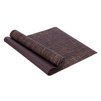 Коврик для йоги Джутовый FDSO Yoga mat FI-2441 Темно-коричневый (56508025) z15-2024