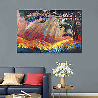 Картина на полотні інтер'єрна KIL Art Лісова поняна аквареллю 122x81 см (633-1) z111-2024